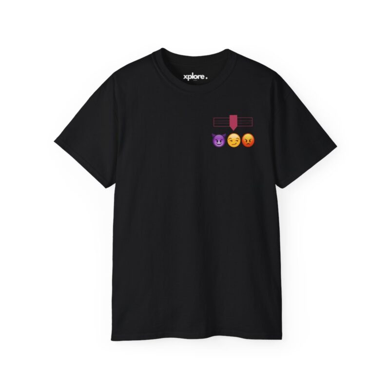 XN3 – XPLORE EMOJI TEE BLACK | UNISEX ULTRA COTTON TEE