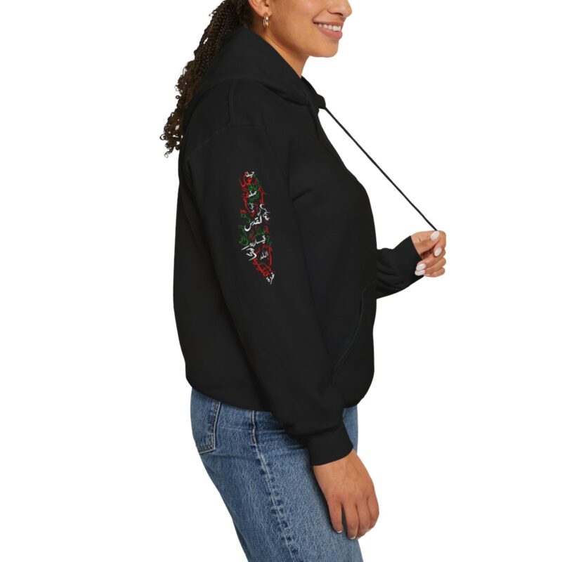 XN5 – PALESTINE “ABSTRACT ART” HOODIE| RIGHT SLEEVE